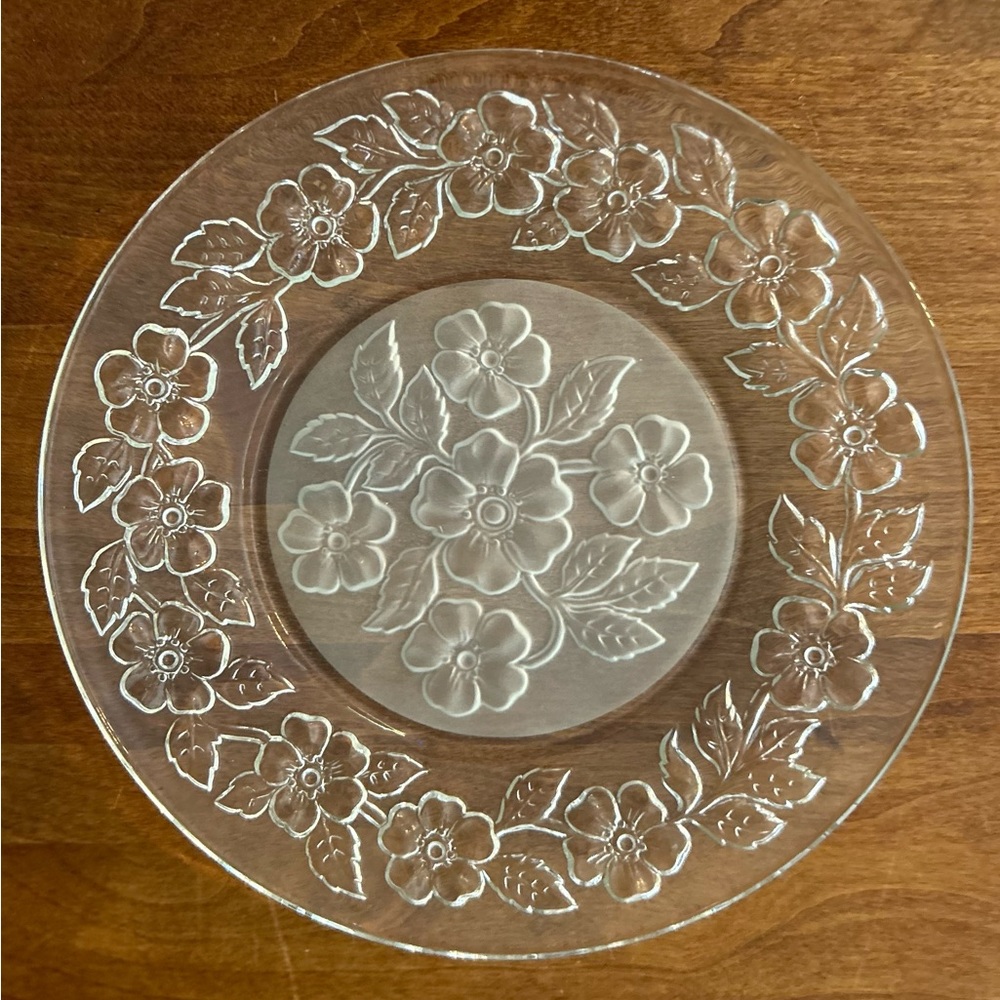 Vintage Princess House (Sovereign House) 8.25” Apple Blossoms floral plate.